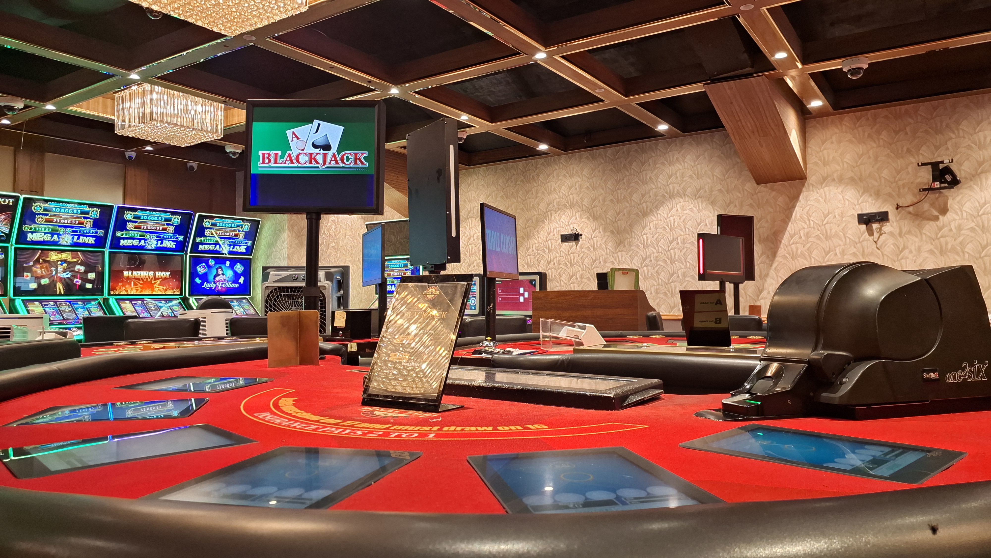 Blackjack table at Royal Zuri Casino Goa