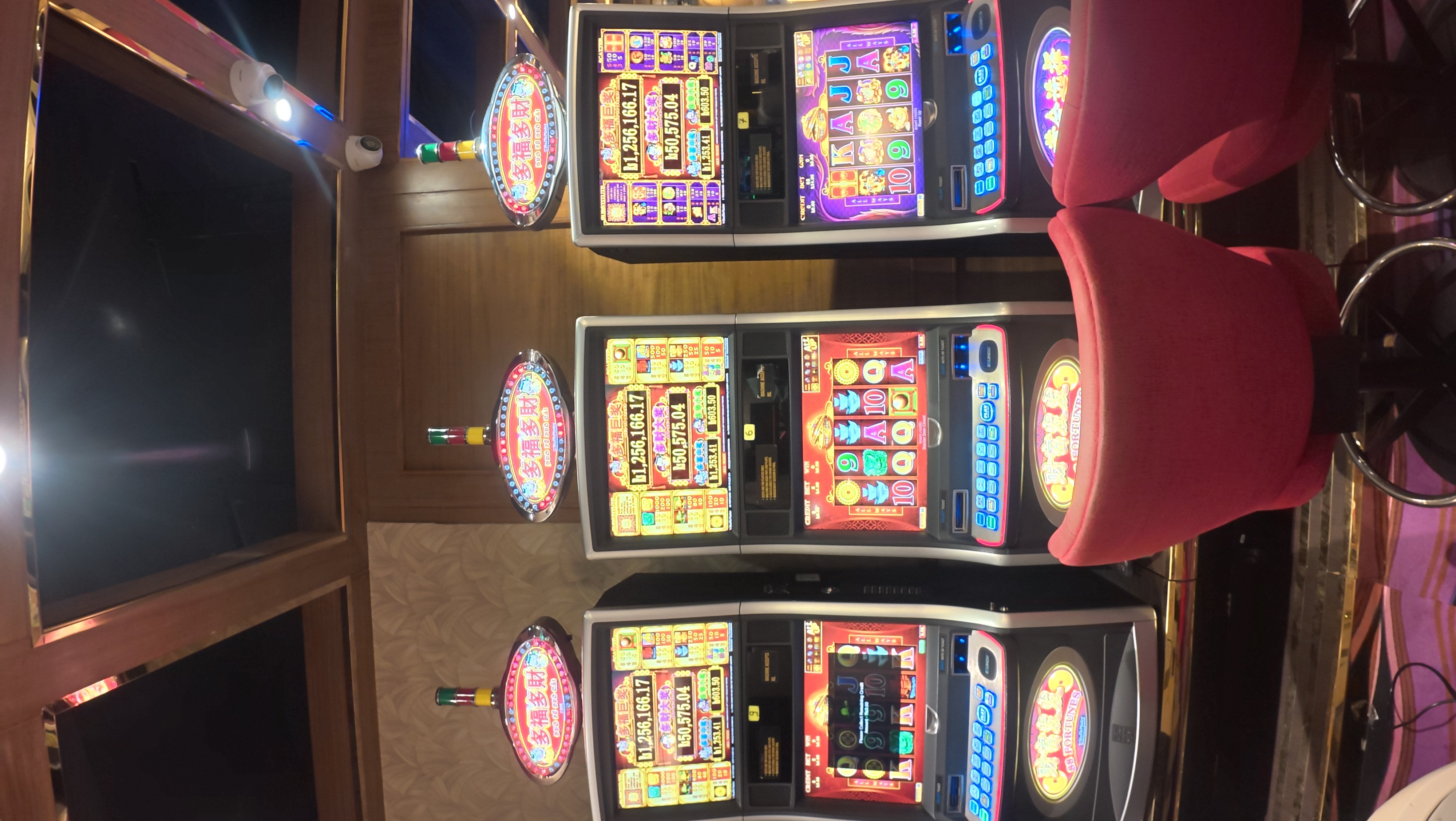 Elegant gaming tables at Royal Zuri