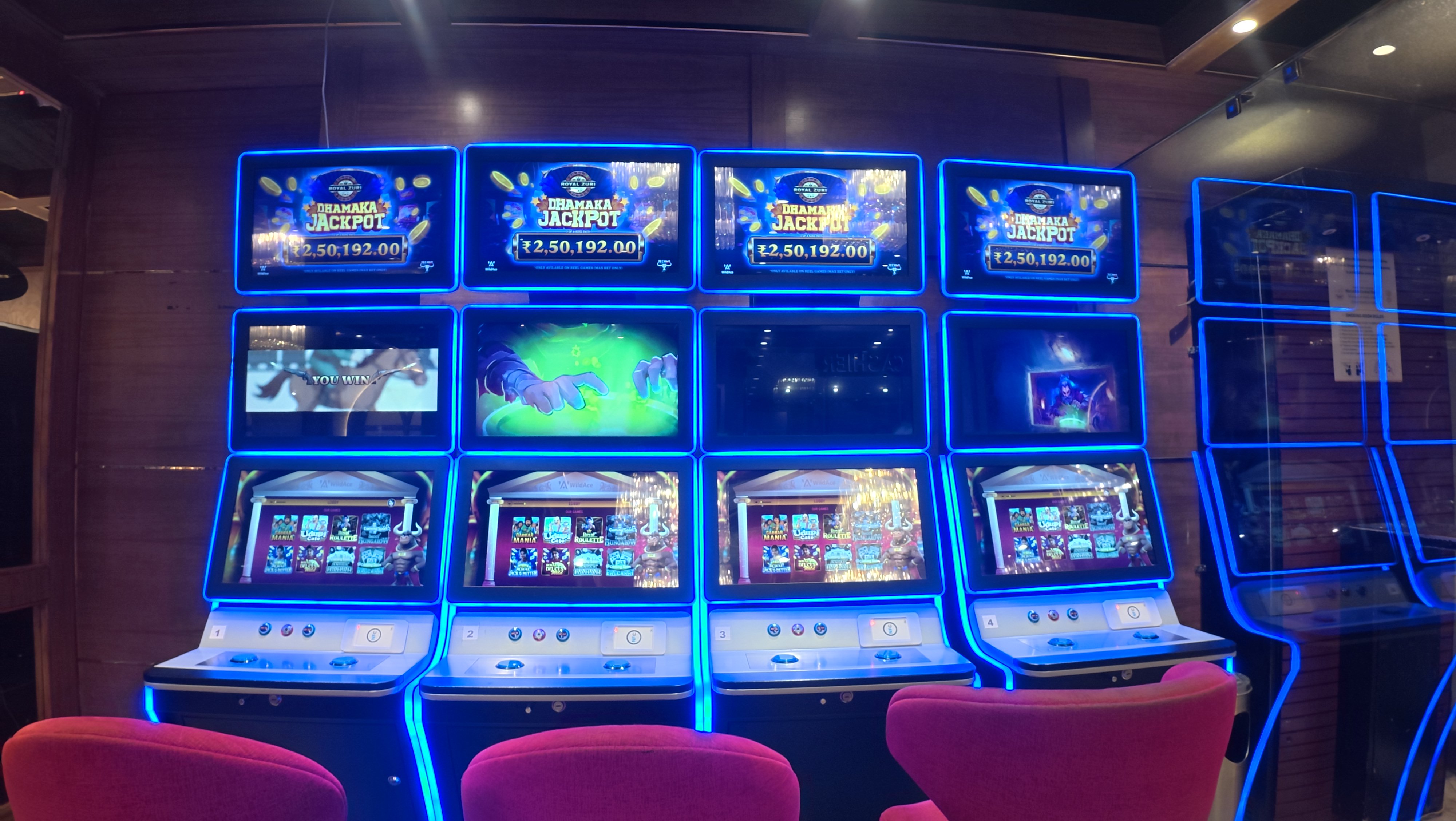 Goa casino gaming floor at night